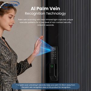 ระบบล็อคประตูดิจิตอลอัจฉริยะแบบฝัง/แบบรัสเซีย พร้อมกล้องและมือจับ  รองรับการสแกนลายนิ้วมือ 3 มิติ  สแกนใบหน้า  สแกนฝ่ามือ  ระบบอัตโนมัติ  สำหรับประตูหลัก  แบบอิสราเอล/รัสเซีย - Product Image 4