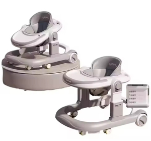 Girello Multifunzione per Bambini con Vassoio in Plastica Rimovibile Anti-O-Leg, 6 Ruote Pieghevole, Capacità di Carico 20KG - Modello LeaderWay 083-2 - Product Image 2