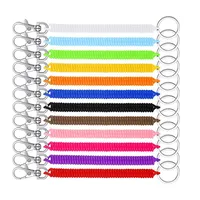 Key Rings Keychain With Clip Spring Coil Cord Tether Flexible Theftproof  Stretch Elastic Lanyard Keyring Fashion Key Chain Ring Random Dhm7G From  Jtjewelry, $8.26