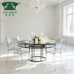 Cheap Price Wedding Hotel <b>Outdoor</b> <b>Stackable</b> Transparent Polycarbonate Dining Modern Clear Ghost <b>Chair</b> - Product Image 5