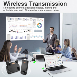 ชุดขยายสัญญาณไร้สาย ตัวส่งและตัวรับสัญญาณแบบไร้สาย HD MI-compatible ความละเอียด 1080P สำหรับโทรศัพท์ กล้อง ถ่ายทอดสัญญาณ STB ไปยังโปรเจคเตอร์ ทีวี - Product Image 4