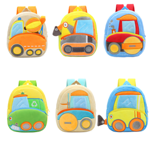 Unisex Niedlicher Cartoon-Plüsch-Mode-Rucksack Wasserdichtes Design Baufahrzeug-Bagger-Muldenkipper für Männer Frauen Kinder Schule - Product Image 5