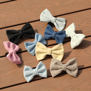 Venta al por mayor de Navidad perro pajarita personalizada mascota accesorios <span class=keywords><strong>collar</strong></span> Tweed lindo moda cachorro perro pajaritas con <span class=keywords><strong>Collar</strong></span> - Product Image 1