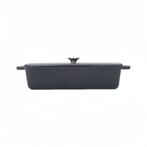 Plat à pain <span class=keywords><strong>en</strong></span> <span class=keywords><strong>fonte</strong></span> avec couvercle, moule à pain, revêtement <span class=keywords><strong>en</strong></span> émail, pour fours, grils - Product Image 1