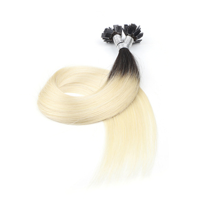 Extensiones de Cabello Remy K.SWIGS T1N-60 Ombre Natural-Blend, Lisas, Doble Trama, 12-28 Pulgadas, 50G/50PCS, Pre-adheridas con Queratina, Punta Plana - Product Image 3