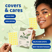 CL Wholesale 36 40 51 Patchs Hydrocolloïdes Anti-Acné en Forme de Point, Rond et Étoile, Mignons, Puissants, Personnalisables, Naturels et Invisibles