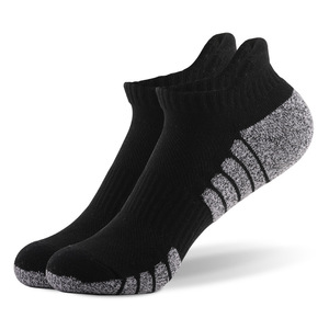 Men's 6 Pack Low Cut Athletic Bamboo Sneaker Custom Logo <strong>White</strong> Organic Cotton Tennis Badminton <strong>Ankle</strong> Running <strong>Socks</strong> Comfortable - Product Image 2
