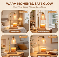 Lampe chauffe-bougie avec minuterie, chauffe-cire pour cadeaux d'anniversaire, cadeaux de Noël pour femmes, maman, elle, cadeau de pendaison de crémaillère