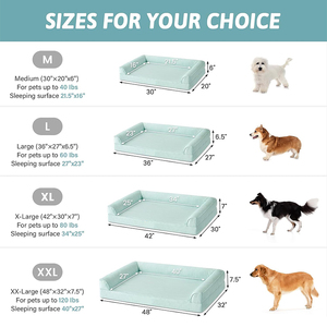<b>Pet</b> Dog Cooling Bed Orthopedic Foam Removable Washable Cover <b>Sofa</b> for Small Large Dogs Cats Sleeping Summer <b>Pet</b> <b>Sofa</b> Cooling Bed - Product Image 3