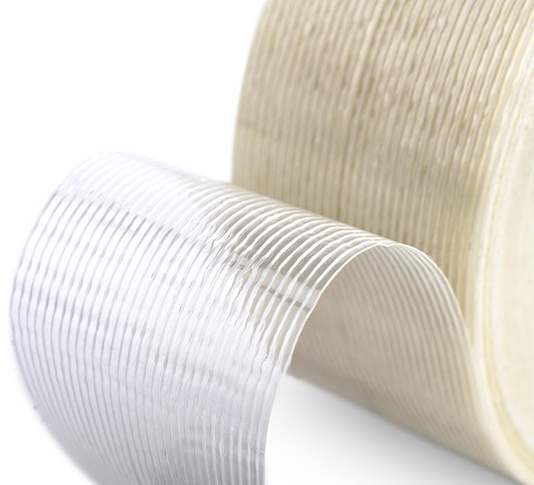 Heavy Duty Clear Acrylic Straight Strapping Mesh Self-Fiber Glass Reinforced Hot Melt Cross Fiberglass Filament Tape for Packing