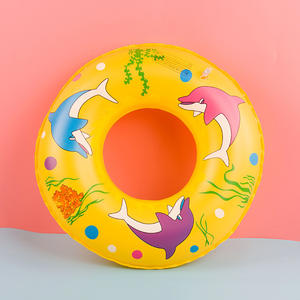 Anello di nuoto giallo gonfiabile caldo di estate di Heeyoo 90cm sul gioco dell'acqua dal supporto della fabbrica della cina personalizzato - Product Image 3