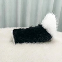 Queue électrique télécommandée en fausse fourrure, réaliste, en peluche, pour cosplay d'anime, accessoires de jeu de rôle (renard, loup)