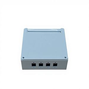 Boîtier de commande électrique mural en acier laminé à froid, gris, thermolaqué, avec couvercle à charnières pour - Product Image 1