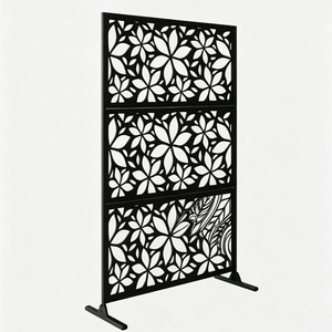 Recinzione Decorativa <span class=keywords><strong>in</strong></span> Ferro Tagliata al Laser con Servizio di Modellazione 3D, Altezza 6 Piedi, per Separatore di Spazi Esterni e Giardini - Product Image 2