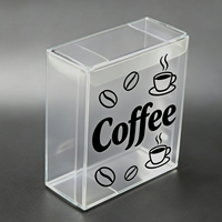 Boîtes pliables personnalisées de haute qualité en PP PET givré pour sachets de café instantané
