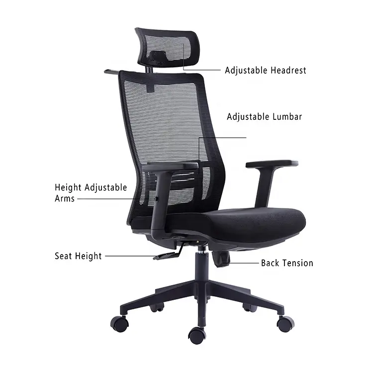 สะดวกสบายสูง Executive Manager เก้าอี้ Office เก้าอี้สำหรับสำนักงานประธานเก้าอี้ส่วนประกอบ