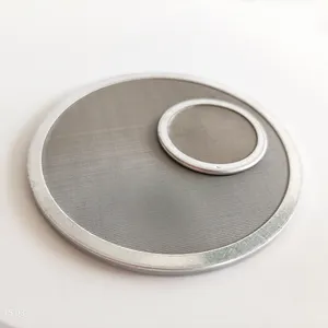 304 316 Stainless Steel Round Edge Covering Filter Discs For Distillation Absorption Evaporation Filtration
