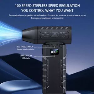 Thiết kế mới với hiển thị kỹ thuật số LED chiếu sáng cầm tay mini Turbo quạt máy bay phản lực - Product Image 6