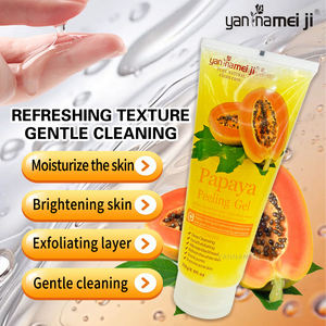 Gel exfoliant végétalien naturel pour le visage Gel exfoliant à la papaye qui élimine les cellules mortes Le sébum efface les pores pour un soin apaisant - Product Image 4