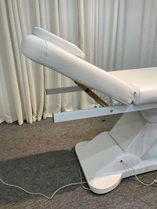 Tête de lit de beauté pliable à double moteur, lit à cils réglables, lit électrique pour cils de salon en cuir PVC écologique - Product Image 3