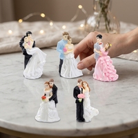 Kleine Figur Paar Luxus Geschenk Hochzeit Miniatur Souvenir niedlich kreative süße Tischplatte Kuchen Topper Auto Schneekugel Dekoration