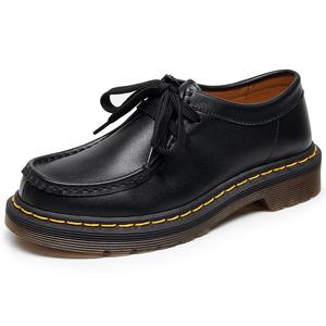 <span class=keywords><strong>Botines</strong></span> de Moda <span class=keywords><strong>para</strong></span> <span class=keywords><strong>Mujer</strong></span>, de Cuero Genuino, Tacón Grueso, Punta Redonda, Tallas Grandes, Suela Gruesa, Zapatos <span class=keywords><strong>para</strong></span> Caminar, <span class=keywords><strong>para</strong></span> Oficina y Universidad - Product Image 1