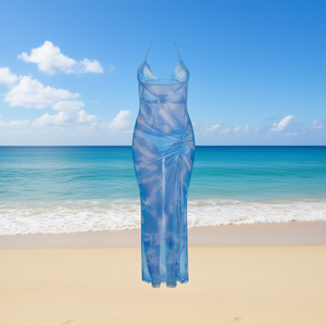 Costume da bagno intero HDJ con controllo pancia, taglie forti, monokini all'americana, stampa, gonna arricciata, per donna, taglie 42 44 46 48 - Product Image 2