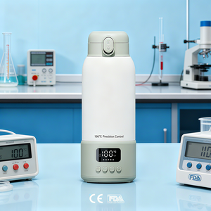 Calentador de leche de 500ML, 16000mAh, 100 ℃, calentador eléctrico de biberones de viaje Usb para bebés, biberones inteligentes para bebés, biberón de fórmula para leche para bebés - Product Image 1