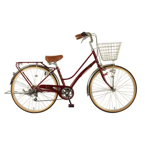 Factory Wholesale 26 Inch City Bike For Women With Variable 6speed High Carbon Steel Women Bike