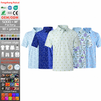 Polo de Golf para Hombre con Estampado, Manga Corta, Cuello Acanalado de Punto Piqué, Camiseta Polo Informal, Logotipo Personalizado, Ropa Deportiva de Golf para Verano