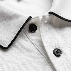 Polo pour chien personnalisé en coton piqué, col classique, patte de boutonnage, passepoil contrastant, respirant, été-printemps, sport-luxe - Product Image 6