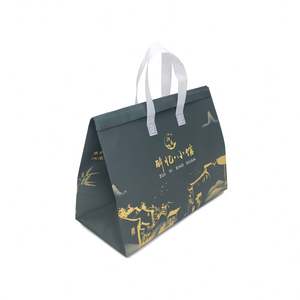 Bolsa Térmica para Té con Leche, Café, Té de la Tarde, Bolsa de Picnic Ecológica, Bolsa de Comestibles Portátil, Bolsa Aislante Autoadhesiva - Product Image 1