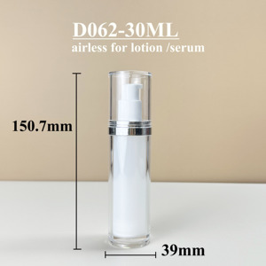 Chai nhựa mỹ phẩm dưỡng da 30ml, không khí, có thể tái sử dụng, vòi bơm lotion hai lớp 30ml - Product Image 2