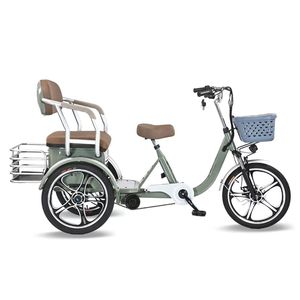 Triciclo Eléctrico Plegable para Adultos, 3 Ruedas, Bicicleta Eléctrica sin Escobillas, 3 Velocidades, Batería de Litio de 16 Pulgadas y 576 Wh, para Transporte de Carga y Desplazamientos - Product Image 2