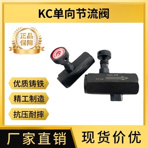 Vanne de régulation unidirectionnelle KC, bloc de vanne de contrôle de débit KC 04, contrôle de vitesse hydraulique à action directe en fonte - Product Image 5