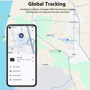 Беспроводной перезаряжаемый трекер ATUVOS для iOS и <span class=keywords><strong>Android</strong></span>, ультратонкий, в форме карты, пластиковый, водонепроницаемый, с гарантией 1 год, приложение Find My для отслеживания - Product Image 6