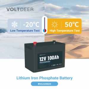 Wholesale Voltdeer Lithium Iron Battery Pack High Capacity 12.8V 100Ah 4000 Cycles Use 12v rechargeable battery - Product Image 5