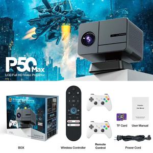 P50 Smart <b>Projector</b> 1080P 4K <b>Android</b> 11 LCD Home Theater <b>Projector</b> Built-in Speakers Auto Focus Wireless Projection - Product Image 1
