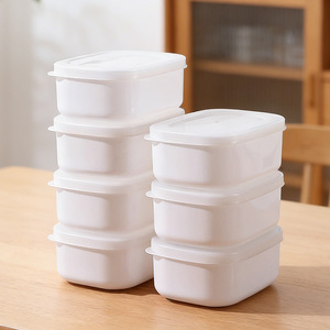 Rice Storage Container With Plastic Lid Stackable For Refrigerator Food Travel Use - Product Image 2