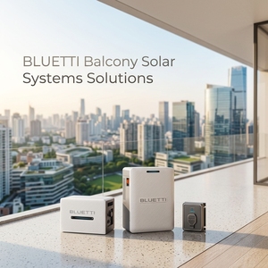 Système solaire MPPT pour balcon de 2,56 kWh à 5 kWh avec batterie, onduleur intégré, double mode On/Off Grid, Plug & Play, pour appartement UE - Product Image 1