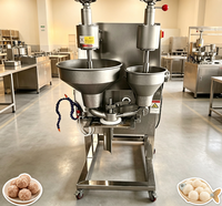 Machine à boulettes de viande commerciale à triple moule entièrement automatique pour boulettes de bœuf