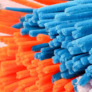 Foska multiusos 12 pulgadas * 6mm suministros para manualidades DIY hecho a mano niños usan limpiadores de tuberías de tallos de chenilla para estudiantes <span class=keywords><strong>cursos</strong></span> de bricolaje - Product Image 2