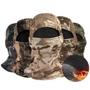 I-0091 Fleece Inside <b>Balaclava</b> <b>Full</b> <b>Face</b> Shield Hunting Camo Motocross Cycling Sports Fishing & Daily Use Helmet Liner Cap - Product Image 6
