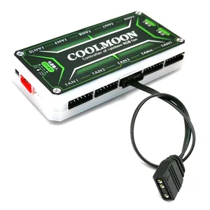 สำหรับตัวควบคุมพัดลม <span class=keywords><strong>coolmoon</strong></span> 3Pin 5V ARGB เป็นสายเคเบิลอะแดปเตอร์ขนาดเล็ก4ขา/6Pin - Product Image 5