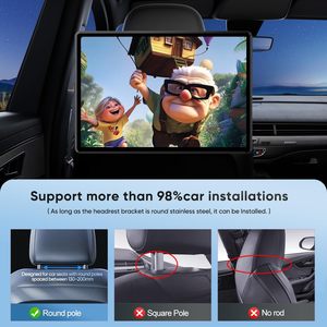 Thông số kỹ thuật mới. 13.5 inch HD màn hình cảm ứng điện thoại không dây phản chiếu hỗ trợ phát lại video định dạng 4K/8K hệ thống giải trí ghế sau - Product Image 5