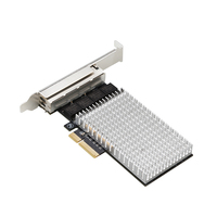 Carte réseau PCIe 4x vers 2.5G 4 ports, PCI-Express vers 10/100/1000M/2.5G PXE multi-gigabit quad LAN, 2500 Mbps RTL8125B pour serveur