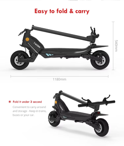 Có thể gập lại dành cho người lớn động cơ kép xe điện điều khiển ứng dụng <span class=keywords><strong>45</strong></span> km/h tốc độ 60-80km phạm vi bánh xe 9 inch 1000-1500W động cơ Lithium - Product Image 5