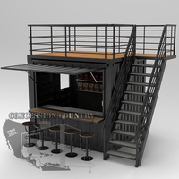 Kiosque de nourriture de café en conteneur maritime, nouveau design gratuit, livraison gratuite, kiosque de café en conteneur, bar mobile