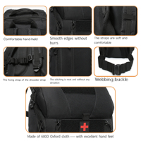 Sac à dos médical tactique personnalisé en nylon, antivol, pour le rangement d'équipement, avec système MOLLE, en tissu Oxford résistant à l'usure et coutures renforcées, pour l'extérieur