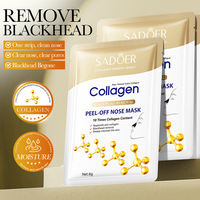Masque Peel-Off au Collagène pour l'Élimination des Points Noirs – Conception Peel-Off pour Extraire Efficacement les Points Noirs et les Points Blancs Embourrés des Pores